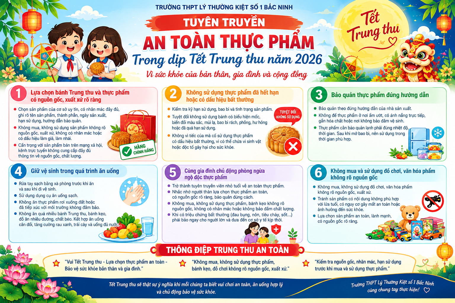 BÀI TUYÊN TRUYỀN AN TOÀN THỰC PHẨM TRONG DỊP TẾT TRUNG THU NĂM 2026|https://thptlythuongkiet.edu.vn/chi-tiet-tin-tuc/-/asset_publisher/8tbjNoHGVxpT/content/bai-tuyen-truyen-an-toan-thuc-pham-trong-dip-tet-trung-thu-nam-2026
